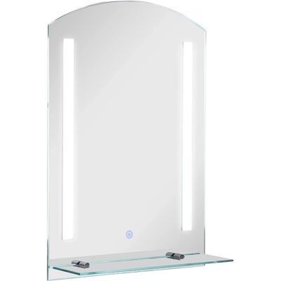 Kleankin Badspiegel mit Ablage 15W WC Spiegel Wasserdicht 50 x 15,5 x 70 cm Kleankin Badspiegel mit Ablage 15W WC Spiegel Wasserdicht 50 x 15,5 x 70 cm