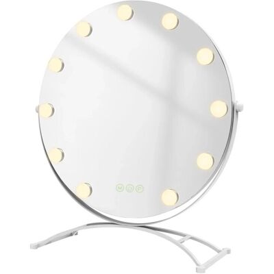 Emke - Hollywood Kosmetikspiegel(Rund) - 50x58cm - Cosmetic mirror Emke - Hollywood Kosmetikspiegel(Rund) - 50x58cm - Cosmetic mirror