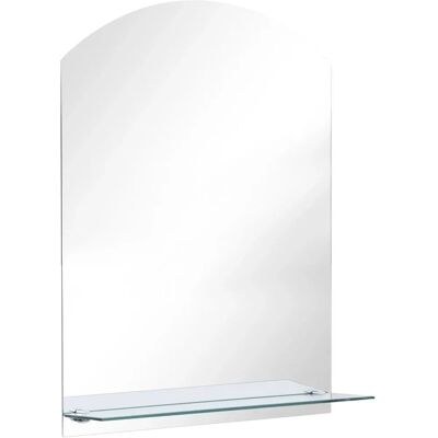 vidaXL Wandspiegel mit Ablage 50x70cm Gehärtetes Glas Badezimmer - Wandspiegel vidaXL Wandspiegel mit Ablage 50x70cm Gehärtetes Glas Badezimmer - Wandspiegel