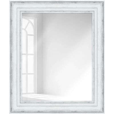 WANDStyle Wandspiegel H240 aus Kunststoff in Weiß 53 x 63 cm im Stil Modern WANDStyle Wandspiegel H240 aus Kunststoff in Weiß 53 x 63 cm im Stil Modern