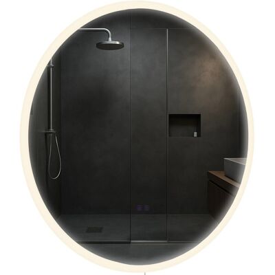 DELUKE Badspiegel LINZ 80 mit Bluetooth 80x3,5x80cm Glas Klarglas Badezimmerspiegel Wandspiegel DELUKE Badspiegel LINZ 80 mit Bluetooth 80x3,5x80cm Glas Klarglas Badezimmerspiegel Wandspiegel