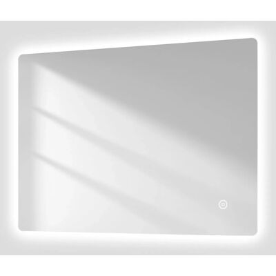Emke Badspiegel LED mit Antibeschlag 80 x 60 cm Badezimmerspiegel Kaltweißer Beleuchtung Touch-schalter Emke Badspiegel LED mit Antibeschlag 80 x 60 cm Badezimmerspiegel Kaltweißer Beleuchtung Touch-schalter