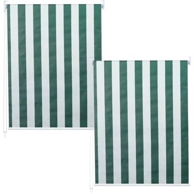MCW Rollo D52 2er-Set 120x230cm Grün-Weiß MCW Rollo D52 2er-Set 120x230cm Grün-Weiß