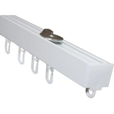 Gardinia Weiße Luna Aluminium-Vorhangschienen-Set - Modern, Verschiedene Längen Gardinia Weiße Luna Aluminium-Vorhangschienen-Set - Modern, Verschiedene Längen