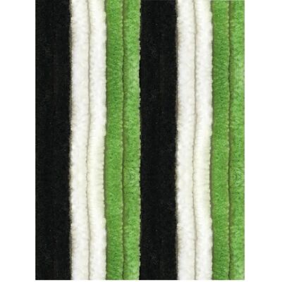 Arsvita Flauschvorhang Flauschgardine Vorhang 100 cm x 220 cm Unistreifen Schwarz Grün Weiß Arsvita Flauschvorhang Flauschgardine Vorhang 100 cm x 220 cm Unistreifen Schwarz Grün Weiß