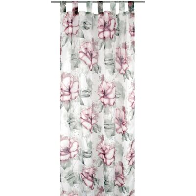 Arsvita Gardine Schlaufenschal 140 cm x 245 cm Voile mit Druck Flower 2er Pack Arsvita Gardine Schlaufenschal 140 cm x 245 cm Voile mit Druck Flower 2er Pack