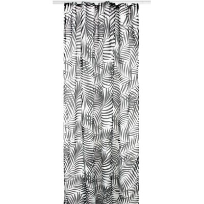 Arsvita Gardine Universalband 140 cm x 245 cm Voile mit Druck Schwarz Weiß 2er Pack Arsvita Gardine Universalband 140 cm x 245 cm Voile mit Druck Schwarz Weiß 2er Pack