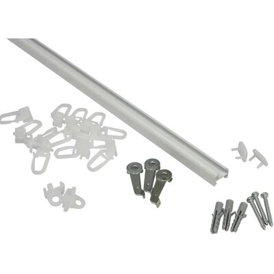 GARDINIA Aluminiumschiene - Weiß - 120 cm - Innendekoration GARDINIA Aluminiumschiene - Weiß - 120 cm - Innendekoration