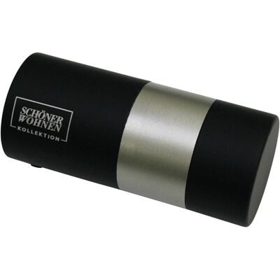 SCHÖNER WOHNEN Metall Gardinenstangen-Endstück - 20mm, Schwarz SCHÖNER WOHNEN Metall Gardinenstangen-Endstück - 20mm, Schwarz