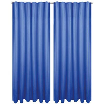 Bestlivings 2er Set Dekoschal Ellen Universalband Inkl. Raffhalter 140 cm x 175 cm Blau Bestlivings 2er Set Dekoschal Ellen Universalband Inkl. Raffhalter 140 cm x 175 cm Blau