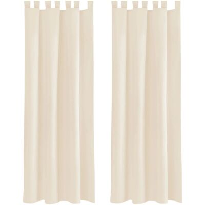 Bestlivings 2er Set Dekoschal EllenSchlaufe mit Raffhalter & Haken 140 x 245 cm Beige Bestlivings 2er Set Dekoschal EllenSchlaufe mit Raffhalter & Haken 140 x 245 cm Beige