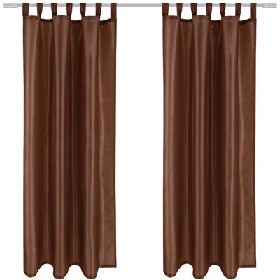 Arsvita 2er Pack Gardine Blickdicht Alessia mit Schlaufen 140 cm x 245 cm Dunkelgrau Arsvita 2er Pack Gardine Blickdicht Alessia mit Schlaufen 140 cm x 245 cm Dunkelgrau