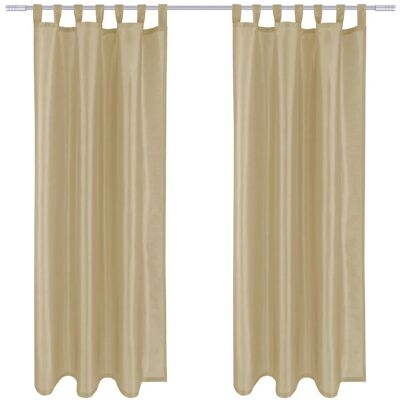 Arsvita 2er Pack Gardine Blickdicht Alessia mit Schlaufen 140 cm x 245 cm Taupe Hell Arsvita 2er Pack Gardine Blickdicht Alessia mit Schlaufen 140 cm x 245 cm Taupe Hell