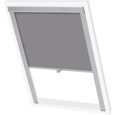vidaXL Verdunkelungsrollo Grau UK08 - Fenster Vorhang vidaXL Verdunkelungsrollo Grau UK08 - Fenster Vorhang