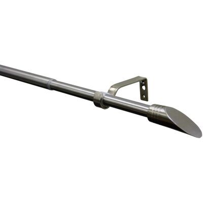 Gardinia Edelstahl ausziehbare Gardinenstangen - Modern, 16/19mm Gardinia Edelstahl ausziehbare Gardinenstangen - Modern, 16/19mm