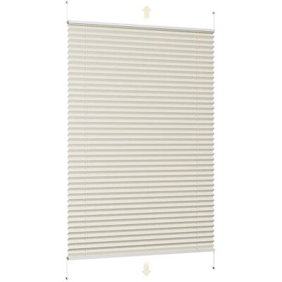 Sekey Plissee Faltrollo Klemmfix ohne Bohren Beige 60x100cm Sekey Plissee Faltrollo Klemmfix ohne Bohren Beige 60x100cm