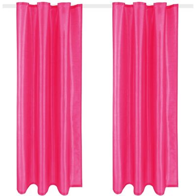 Arsvita 2er Pack Gardine Blickdicht Alessia mit Universalband 140 cm x 245 cm Pink Arsvita 2er Pack Gardine Blickdicht Alessia mit Universalband 140 cm x 245 cm Pink