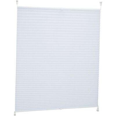 Relaxdays Plissee Rollo Polyester Weiß Halbtransparent Ohne Bohren 90 cm x 130 cm Relaxdays Plissee Rollo Polyester Weiß Halbtransparent Ohne Bohren 90 cm x 130 cm