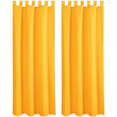 Bestlivings 2er Set Dekoschal EllenSchlaufe mit Raffhalter & Haken 140 x 245 cm Hellorange Bestlivings 2er Set Dekoschal EllenSchlaufe mit Raffhalter & Haken 140 x 245 cm Hellorange
