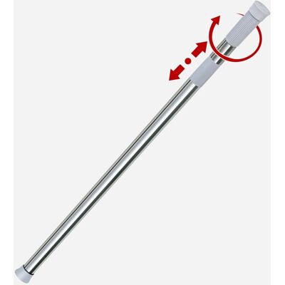 Euroshowers Edelstahl Teleskop Duschvorhangstange 71–115 cm Euroshowers Edelstahl Teleskop Duschvorhangstange 71–115 cm