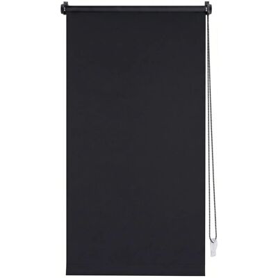 SALCAR Verdunkelungsrollo Seitenzugrollo Klemmfix ohne Bohren für Fenster oder Türen Verdunkelnder Sonnenschutz mit Klemmträgern in Schwarz 50x150cm SALCAR Verdunkelungsrollo Seitenzugrollo Klemmfix ohne Bohren für Fenster oder Türen Verdunkelnder Sonnenschutz mit Klemmträgern in Schwarz 50x150cm
