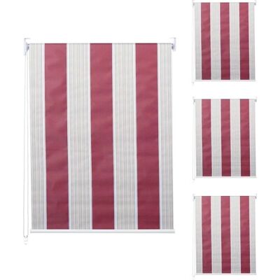 MCW Rollo D52 4er-Set 120x230cm Rot-Weiß/beige MCW Rollo D52 4er-Set 120x230cm Rot-Weiß/beige