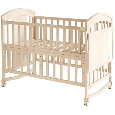 Merax Babybett 120x60x95 cm Naturholz Wickeltisch Klappablage Verlängerbar Merax Babybett 120x60x95 cm Naturholz Wickeltisch Klappablage Verlängerbar