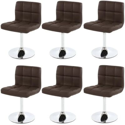 MCW Esszimmerstuhl Cadiz 6er-Set Braun MCW Esszimmerstuhl Cadiz 6er-Set Braun