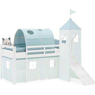 Homestyle4u Kinder Hochbett 90x200 Rutsche Turm Grün Kinderbett 2935 Homestyle4u Kinder Hochbett 90x200 Rutsche Turm Grün Kinderbett 2935