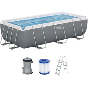 Bestway Stahlrahmen-Pool Set Steel Pro Max Frame 404x201x100 cm Rechteckig Grau Bestway Stahlrahmen-Pool Set Steel Pro Max Frame 404x201x100 cm Rechteckig Grau