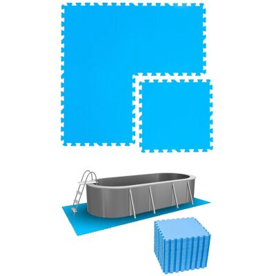eyepower Poolunterlage 50 x 50 cm 40er Set Blau eyepower Poolunterlage 50 x 50 cm 40er Set Blau