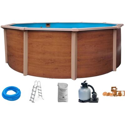 Waterman DEKOR Rimini - Rundform - Holzoptik - Ø3,50 m - Aufstellbecken-Set Waterman DEKOR Rimini - Rundform - Holzoptik - Ø3,50 m - Aufstellbecken-Set