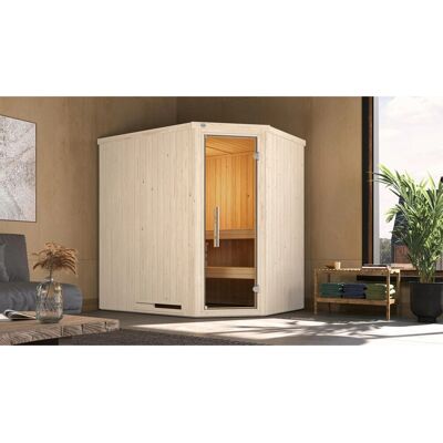 WEKA VARBERG 1 Sauna mit Glastür - Innenbereich WEKA VARBERG 1 Sauna mit Glastür - Innenbereich