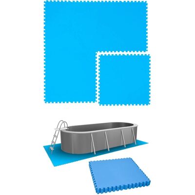 eyepower Poolunterlage 81 x 81 cm 8er Set Blau eyepower Poolunterlage 81 x 81 cm 8er Set Blau