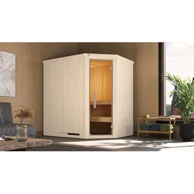WEKA VARBERG 1 Sauna - 4 Personen, Moderne Glastür, 5,4 kW Ofen WEKA VARBERG 1 Sauna - 4 Personen, Moderne Glastür, 5,4 kW Ofen