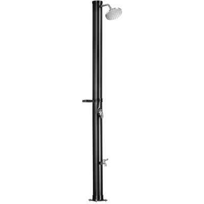 Tectake Solardusche Tinto 20 Liter Mit Seifenablage Erwärmtes Wasser Bis 60° C Ohne Stromanschluss Mit Hülle Ablage 42 50 x 15 50 x 221 cm Schwarz Tectake Solardusche Tinto 20 Liter Mit Seifenablage Erwärmtes Wasser Bis 60° C Ohne Stromanschluss Mit Hülle Ablage 42 50 x 15 50 x 221 cm Schwarz