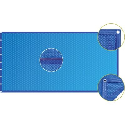 Aqualux Luftpolster Abdeckplane Oval für Becken 420 x 800 cm Blau 400 µm Aqualux Luftpolster Abdeckplane Oval für Becken 420 x 800 cm Blau 400 µm