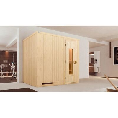 Weka Halmstad Sauna - 7,5 kW Bio-Ofen, Naturholz Weka Halmstad Sauna - 7,5 kW Bio-Ofen, Naturholz