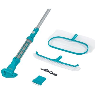 Bestway Pflegeset Akkubetriebener Poolsauger Kescher Poolbürste Pools Bis 610 cm Bestway Pflegeset Akkubetriebener Poolsauger Kescher Poolbürste Pools Bis 610 cm