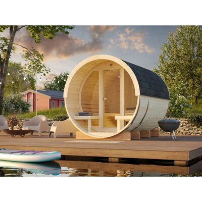 PALMAKO - Anita - 220x225x290 cm - Fichte - Sauna PALMAKO - Anita - 220x225x290 cm - Fichte - Sauna