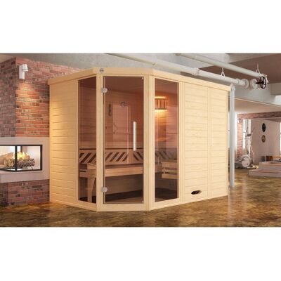 WEKA Kemi Ecksauna - Natur Finish - 245x193x200 cm WEKA Kemi Ecksauna - Natur Finish - 245x193x200 cm