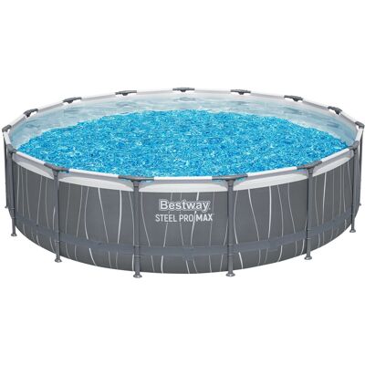 Bestway Solo Pool Steel Pro MAX LED-Design Ø 457 x 107 cm Bestway Solo Pool Steel Pro MAX LED-Design Ø 457 x 107 cm