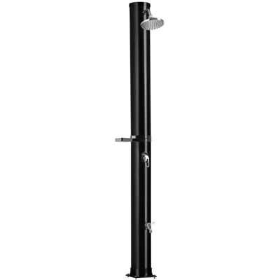 Tectake Solardusche Orinoco 40 Liter Mit Seifenablage Erwärmtes Wasser Bis 60° C Ohne Stromanschluss Mit Hülle Ablage 47 x 19 50 x 222 cm Schwarz Tectake Solardusche Orinoco 40 Liter Mit Seifenablage Erwärmtes Wasser Bis 60° C Ohne Stromanschluss Mit Hülle Ablage 47 x 19 50 x 222 cm Schwarz