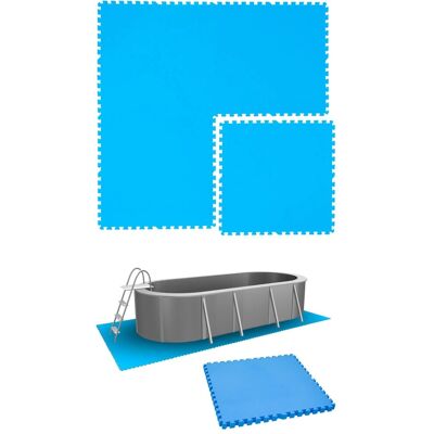 Eyepower - EVA Poolmatten - 2,6 m² - 4x81x81 cm - blau Eyepower - EVA Poolmatten - 2,6 m² - 4x81x81 cm - blau