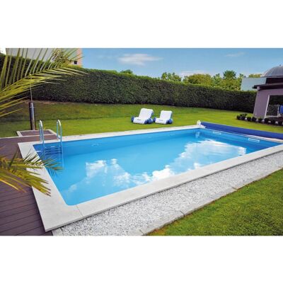 KWAD Styropor Pool Set All Inklusiv mit Edelstahlleiter 7 x 3,5 x 1,5 m Sand KWAD Styropor Pool Set All Inklusiv mit Edelstahlleiter 7 x 3,5 x 1,5 m Sand