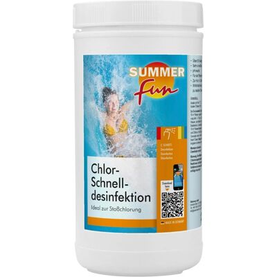 SUMMER FUN - Chlor-Schnelldesinfektion - 1.2 kg - Granulat - Poolpflege SUMMER FUN - Chlor-Schnelldesinfektion - 1.2 kg - Granulat - Poolpflege