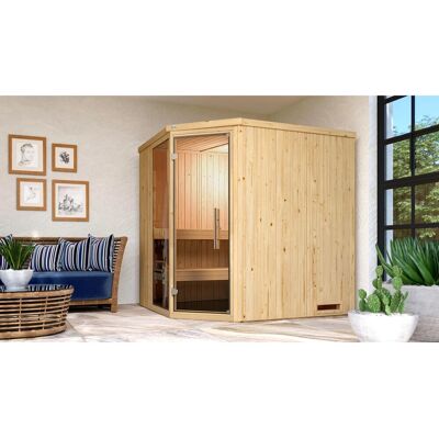 WEKA Varberg Sauna 7,5 kW Digitalsteuerung - Innen, natur WEKA Varberg Sauna 7,5 kW Digitalsteuerung - Innen, natur