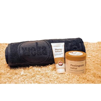 WEKA Pflege-Geschenkset VERWÖHN DICH - Sauna-Wellness-Set, anthrazit, 100ml 500g WEKA Pflege-Geschenkset VERWÖHN DICH - Sauna-Wellness-Set, anthrazit, 100ml 500g