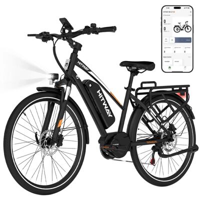 HITWAY E-Bike BK-U1 27,5 Zoll 13Ah Akku Reichweite 120-130KM 250W 7-Gang APP NFC HITWAY E-Bike BK-U1 27,5 Zoll 13Ah Akku Reichweite 120-130KM 250W 7-Gang APP NFC