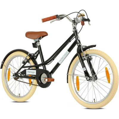 PROMETHEUS BIKES Kinderfahrrad 20 Zoll ab 6 und 7 Jahre Retro Look mit Felgenbremse & Ständer Schwarz PROMETHEUS BIKES Kinderfahrrad 20 Zoll ab 6 und 7 Jahre Retro Look mit Felgenbremse & Ständer Schwarz